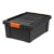 12Gal Plastic Storage Box with Locking Lid, Stackable Tote