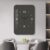 12 Inch Modern Silent Quartz Wall Clock Black 28x40CM