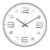 12 Inch Quartz Digital Wall Clock Silent Non Ticking Clock (White Gray,12 inch)