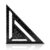 12 inch Rafter Square Aluminum Alloy Double Scale Triangle Ruler Angle Ruler Carpenter Triangle Square Rafter Tool Mensurement Tool for Woodworking and Carpentry