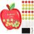 12” Large Apple Magnetic Reward Jar for Kids 113Pcs Jars Reward Potty Training Chart with Letter Sticker Classroom Management Incentive Behavior Chart for Back to School Student Teacher Home Supply