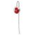 1.2″ Lightweight Metal Red Flower Butterfly Book Mark for Reading Lover