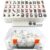 1.2″ Mahjong Tiles Set with Carry Box, 166 American Mahjong Only (White)