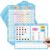 12 Pack 1-120 Number Chart Dry Erase Flash Card 9×12 in Number Bond Ten Frame Double-Sided Math Manipulatives Whiteboard for Kids Student Kindergarten Classroom Homeschool Teacher Supplies (Colorful)