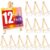 12 Pack 9 Inch Wood Easels, Easel Stand for Painting Canvases