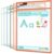 12 Pack Dry Erase Pockets 6 Assorted Colors 8.5 x 11 Inch Clear Plastic Sheet Protectors Dry Erase Pocket Sleeves Teacher School Office Supplies (Boho)