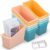 12 Pack Large Book Bins for Classroom Quality Plastic Book Storage Bins with Labels Durable Magazine Organizer File Holders for Home Classroom Library Office Desktop Bookshelf Organization(Morandi)