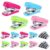 12 Pack Mini Staplers with 12 Staple Boxes, Built-in Remover, 4 Colors for School Office Desk Supplies