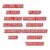 12 Pack of Magnetic Toolbox Labels 3D Printed Personalized Box Label Magnets Metal Drawer Labels for Garage Storage to Stick and Remove (Red 12Pcs)