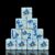 12 PCS 16MM Whimsical Surfing Shark Illustrated D6 Dice, White Acrylic Six-Sided Gaming Dice, Ocean Themed Tabletop Accessory Ocean Fan Summer Birthday Gift