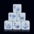 12PCS 16mm White Acrylic Printed D6 Dice Set, Blue and White Porcelain Marine Creature Pattern Six-Sided Dice, Octopus Whale Crab Jellyfish Starfish Conch Dice for DND RPG Tabletop Game Ocean Theme