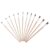 12pcs Artist Paint Brush Set for Oil Painters, Long Handle Flat Tip