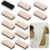 12 PCS Chalkboard Erasers, Wool Felt Campus Style Erasers, Wooden Black Board Erasers for Teachers and Kids, Wood Chalkboard Eraser Dusters for School, Home and Office