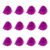 12pcs Cheerleader Pom Poms with Baton Handle Blue Metallic Pompoms for Kids Adults Sport Team Party Dance Cheering