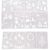 12 Pcs Christmas Stencils Painting Templates for Kid Art Drawing Graffiti Card Making Albums Christmas Decor Lettering Stencils