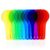 12PCS Color Paddles for Kids, Transparent Color Mixing Learning Materials