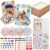 12 PCS DIY Picture Frames Craft Kit Wooden Mosaic Photo Frame Decorating
