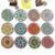 12pcs Glass Mandalas Fridge Magnets, Magnets for Whiteboard Home Decor