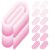 12Pcs Jumbo Teacher Acrylic Paper Clips, Back to School Teache Gift Cute Pink Bookmark Clips with Storage Box Thanksgiving Gifts for Stationery Gifts Desk Accessories Classroom Office
