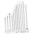 12Pcs Lab Spatula Set, Stainless Steel Sampling Scoop