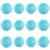 12 Pcs Laundry Balls for Washing Machine, Reusable Hair Catcher with Long Term Nylon Hook Surface, Pet Hair Remover Balls for Washer, Anti Winding, Pester Free, 1.38 in, 3.5 cm, Sea Blue