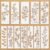 12 Pcs Leaf Vine Stencils, Reusable Leaves & Flower Stencils for Painting