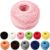 12 Pcs Multicolor Embroidery Thread Set, Rayon Thread Crochet Balls for Cross Stitch, Hand Embroidery, Sewing, Handmade Projects, Assorted Colors