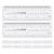 12pcs Nail Measuring Tool Plastic Ruler with Double Scale Markings