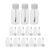 12pcs Nail Polish Bottles with Brush Cap – Refillable Gel Polish Clear Bottle – 20ml/0.68oz Plastic Manicure Sample Jars for Nail Art Liquid, Leakproof & Shatterproof