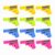 12 Pcs Pencil Sharpeners, Mini Pistol-Shaped Manual Sharpeners, 4 Colors (12-Pack)