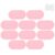 12pcs Pink Pu Leather Sew-on Name Labels for Clothes, Set