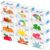 12 Pcs Plastic Monthly Classroom Storage Bins with Seasonal Month Labels