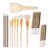 12 Pcs Pottery Glaze Brushes Ceramic Painting Brush Set Mop Sumi Fan Glazing Brush Different Shape Acrylic Painting Brushes Professional Oil Painting Brushes Pottery Tools