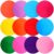 12pcs Reusable Dry Erase PVC Stickers for Drawing Wall