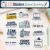 12pcs School Secretary Stickers, Funny Office Staff Gifts 7″