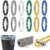 12 PCS Trash Can Rubber Bands With Cord Lock Fits 8-33 Gallon Trash Can