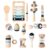 12 PCS Wooden Baby Musical Instruments Set, Montessori Style Sensory Percussion Toys for 0-3 Years, Neutral Boho Shakers & Rattles, Non-Toxic Natural Wood Early Learning Gift for Infant Boys Girls