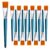 12 Piece 1-inch Artist Brush for Painting, Flat Paint Brush for Acrylic Painting, Professional Paint Brush for Artists