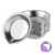 12 Pieces Stainless Steel Small Round Paint Mixing Palette Trays Painting Color Palettes Mini Watercolor Tray Paint Mixing Palette Dish with Mouth for Mixing of Various Watercolor, Silver