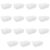 12 Quart Clear Plastic Storage Box with Snap-on Lid, White
