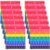 12 Sets Rainbow Fraction Tiles Set, Plastic Fractions Manipulatives Math Magnetic Manipulatives for The Home Curriculum