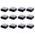 12x 10 Pieces Blank Ink Pad for Rubber Stamp Sponge Stamp Craft Pigment DIY Embossing Ink Pad Easy to Absorb for Scrapbooking Card Making Suitable for