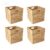 12x12in Storage Baskets,Set of 4 Water Hyacinth Baskets,Wicker Cube Baskets Laundry Organizer,Foldable Handwoven Storage Cubes,for Cube Shelf,Collapsible Laundry Baskets Pantry,Living Room,Bedroom