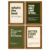 12x16in Golden Framed Raised Olive Green Neutral Motivational Quote Wall Art Set Positive Mindset Canvas Poster Self Growth Inspirational Sayings Decor Prints Pictures For Home Bedroom Dorm Wall Decor