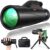 12×56 High Power Monocular Telescope with Smartphone Adapter Tripod, Black