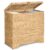 130L Laundry Hamper with Lid, 3 Section Laundry Hamper with 3 Removable Liner Bags, Handwoven Laundry Basket with Handles & 4 Mesh Laundry Bags