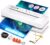 13″ 4-Roller Commercial Laminator Machine,3-10 Mil Thickness Laminating Machine,Fast 55s Warm-Up&1000mm/min Laminating Speed for Laminating 11×17&A3 Size,Includes 30 Sheets for Office,School(White)