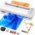 13″ 4-Roller Commercial Laminator Machine, Fast 55s Warm-Up&1000mm/min Laminating Speed for Laminating 11×17&A3 Size,Includes 30 Sheets for Office,School(White)