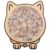 135 Piece Cat Shaped Wooden Jigsaw Puzzles with Stand and Acrylic Cover
