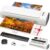 13 Inch Laminator Machine, 11×17 Hot & Cold Thermal Laminator, A3 11-in-1 Laminating Machine with 30 Sheets, 60s Warm-Up, Never-Jam Design Lamination for Teachers, Home, School & Office -White